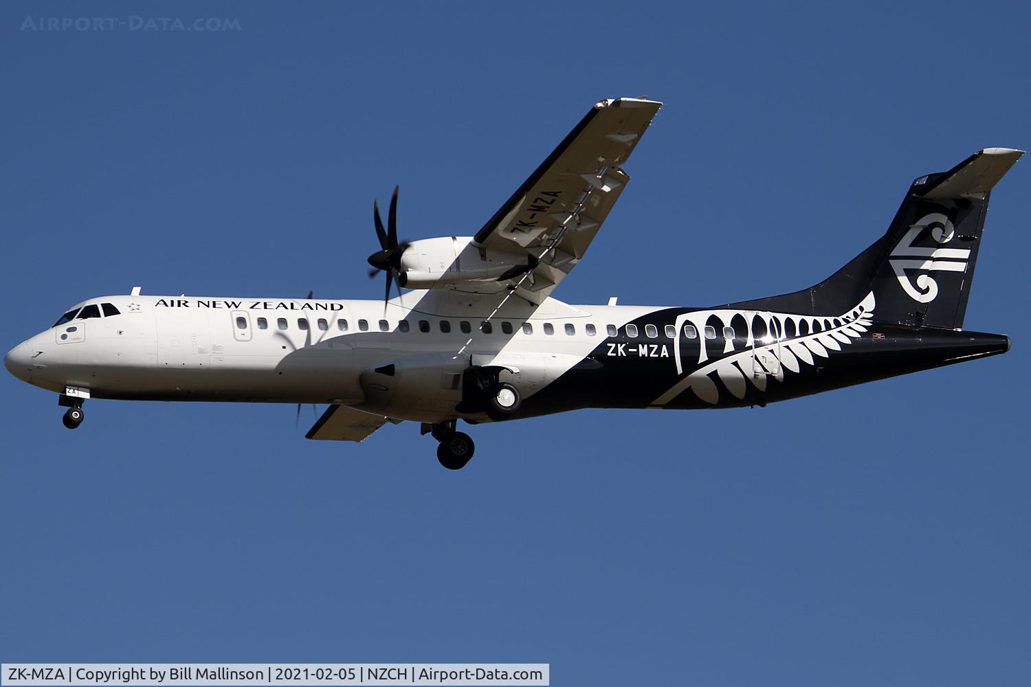 ZK-MZA, 2019 ATR 72-600 (72-212A) C/N 1576, from WLG