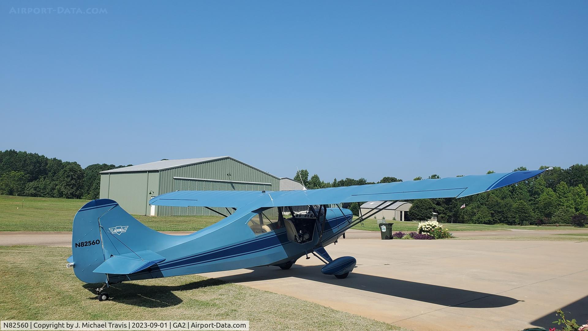 N82560, 1946 Aeronca 7AC Champion C/N 7AC-1197, N82560 at Peachstate Aerodrome.