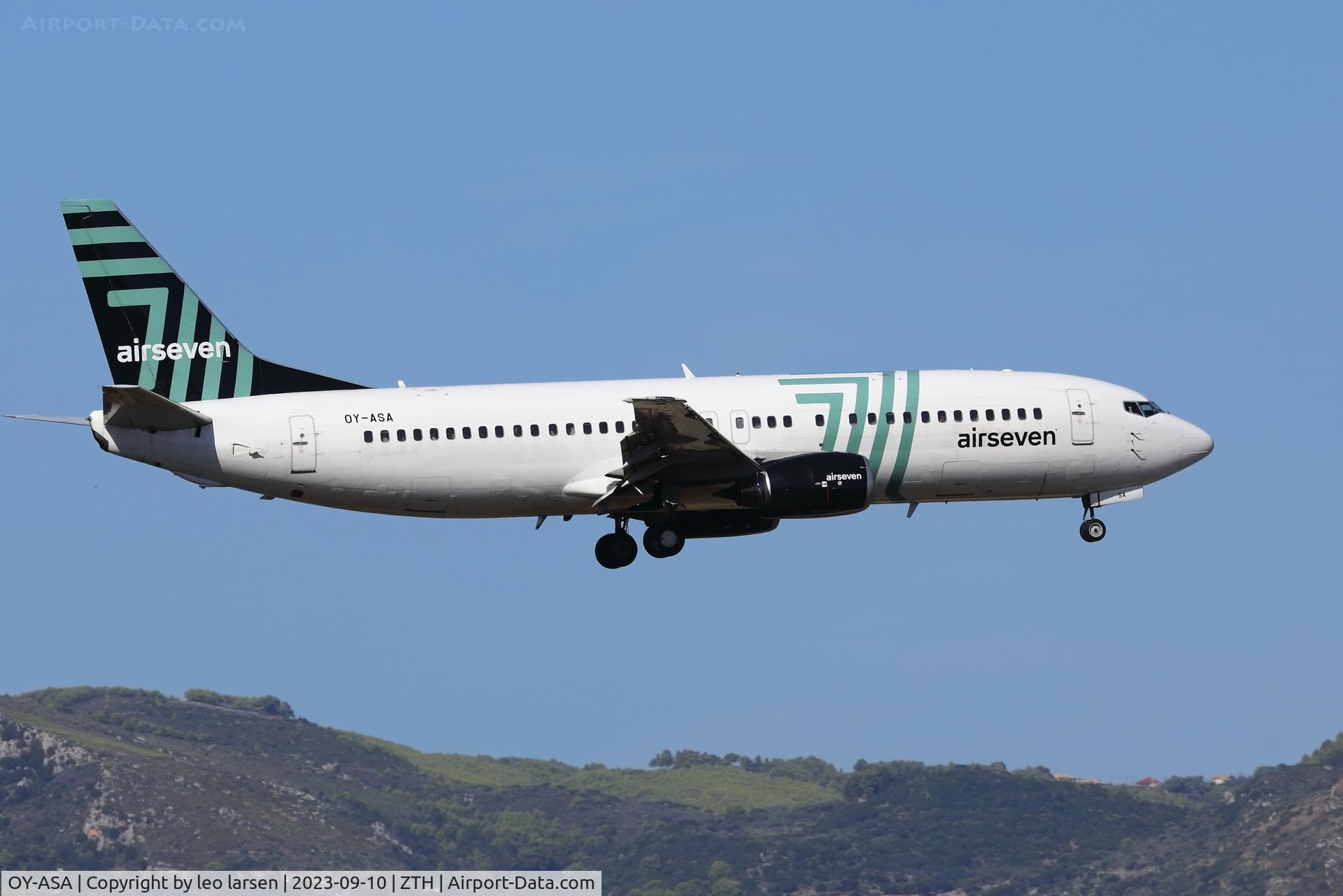 OY-ASA, 1990 Boeing 737-405 C/N 24644, ZTH 2023-09-10