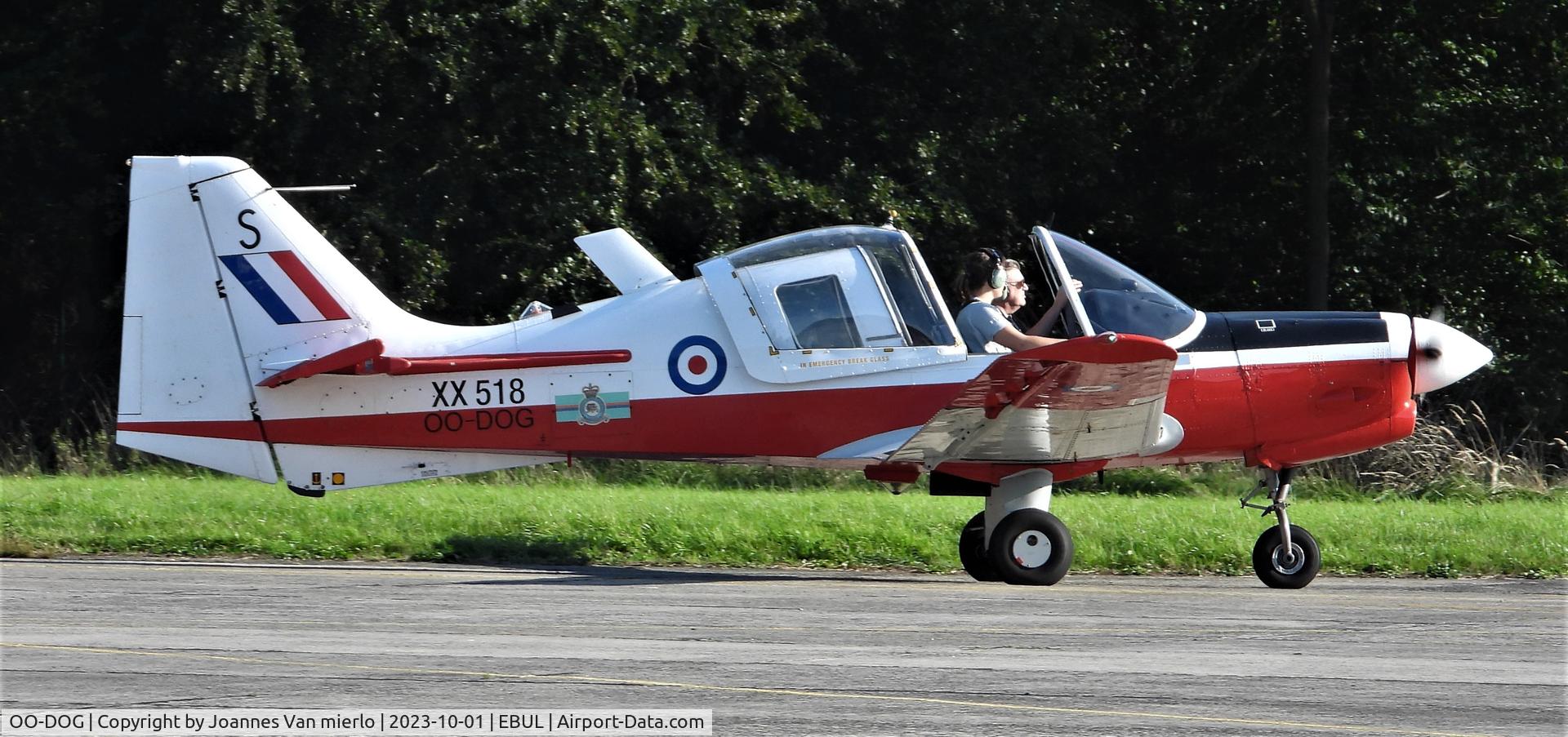 OO-DOG, 1973 Scottish Aviation Bulldog T.1 C/N BH120/204, Ursel