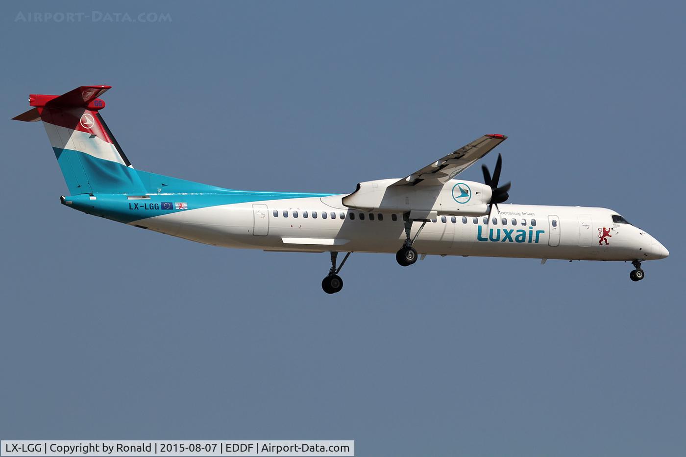 LX-LGG, 2012 Bombardier DHC-8-402Q Dash 8 Dash 8 C/N 4418, at fra
