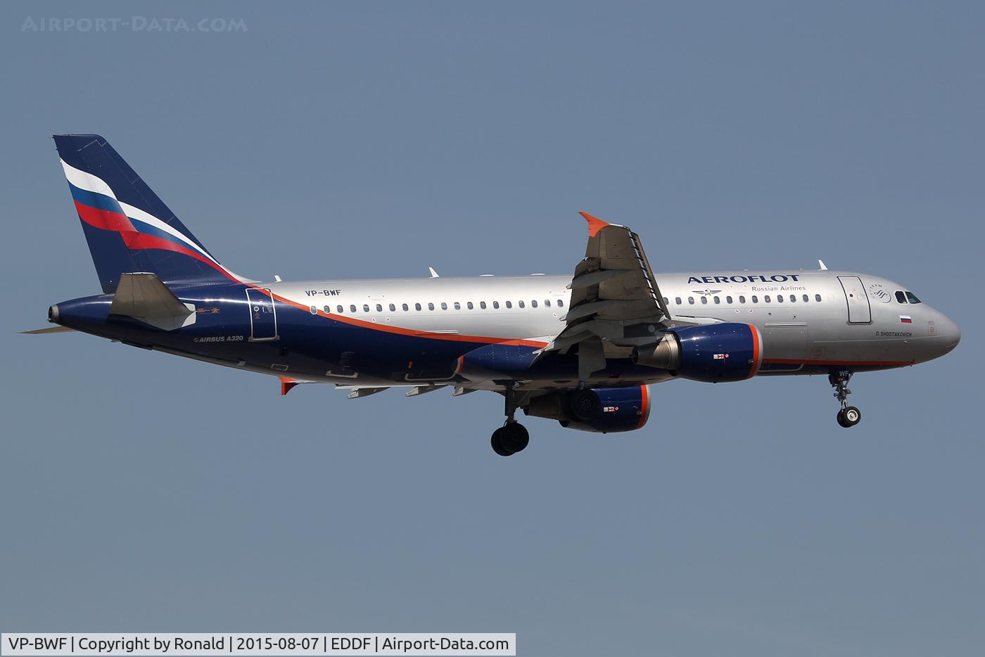 VP-BWF, 2003 Airbus A320-214 C/N 2144, at fra
