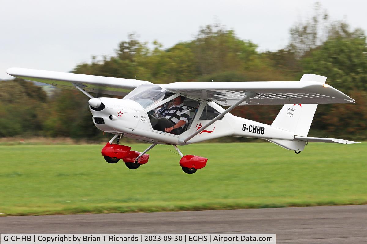 G-CHHB, 2012 Aeroprakt A-22LS Foxbat C/N LAA 317B-15141, Heading out of Henstridge with a direct crosswind