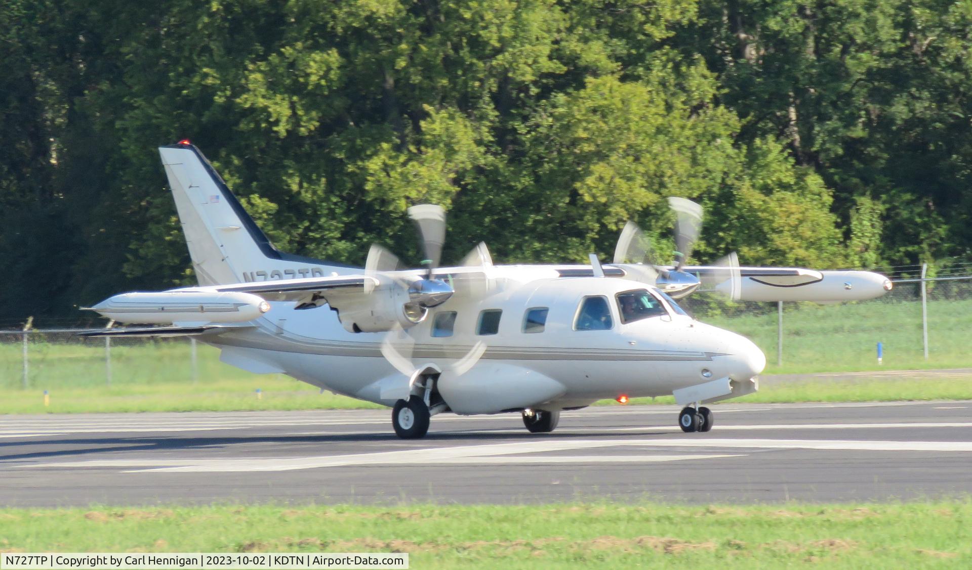 N727TP, 1981 Mitsubishi MU-2B-60 Marquise C/N 1517SA, Take off runway 14