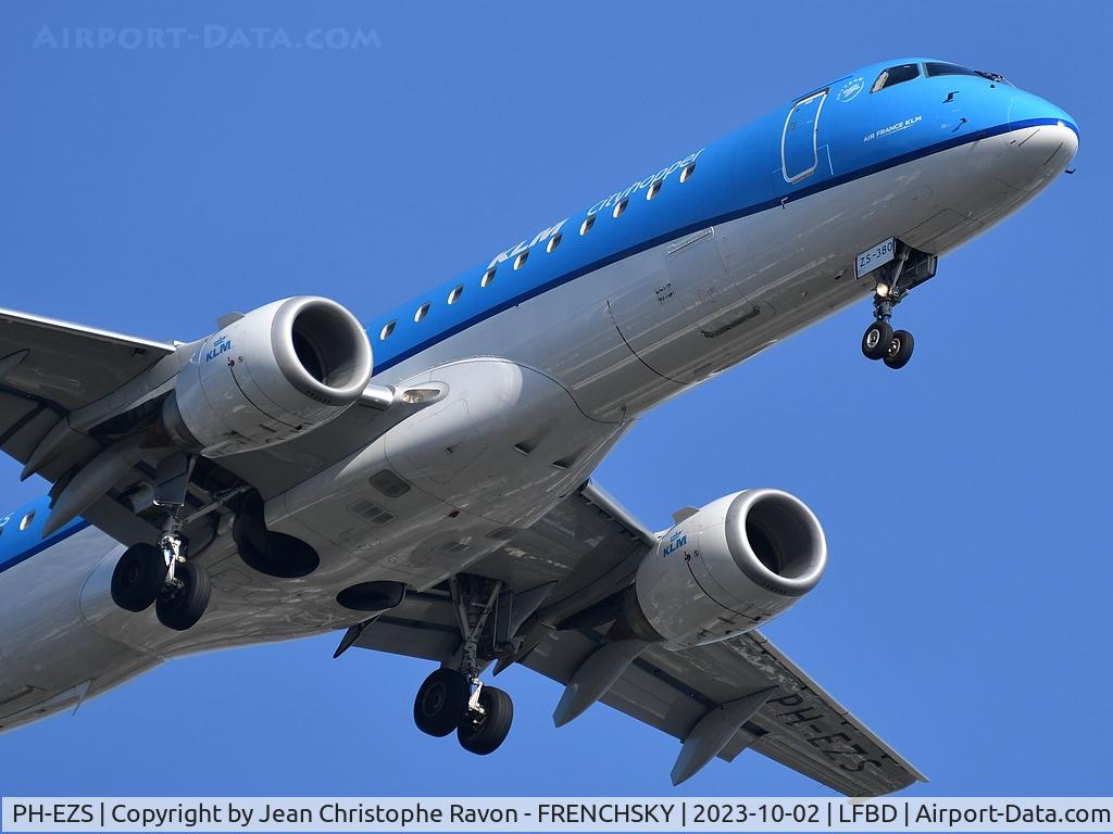 PH-EZS, 2010 Embraer 190LR (ERJ-190-100LR) C/N 19000380, KLM1317