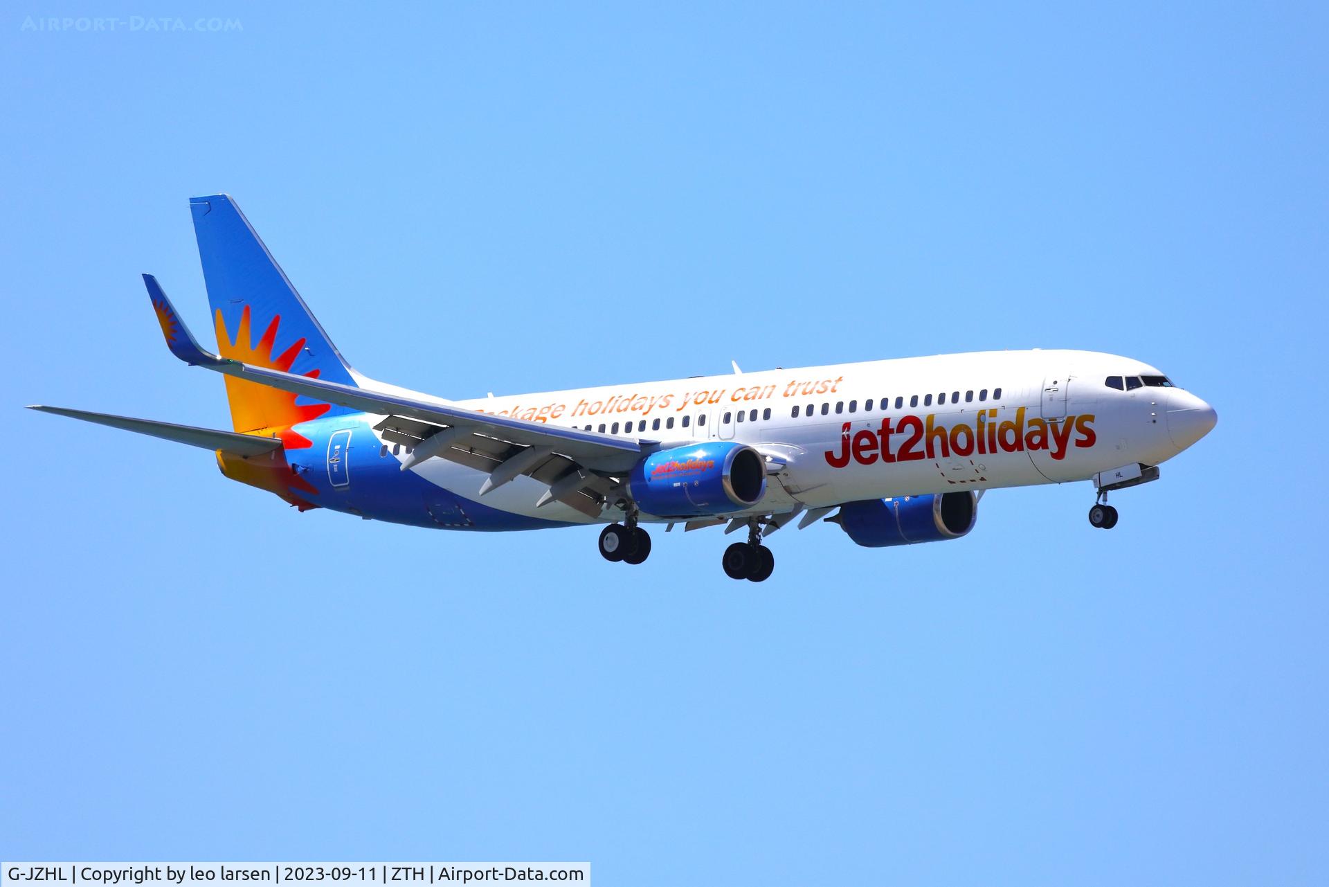 G-JZHL, 2016 Boeing 737-8MG C/N 63568, ZTH 11.9.2023