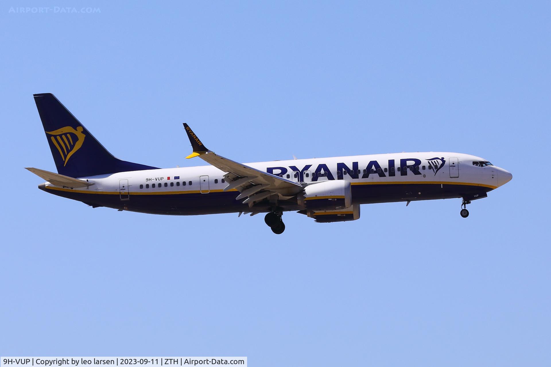 9H-VUP, 2021 Boeing 737-8-200 MAX C/N 62334, ZTH 11.9.2023