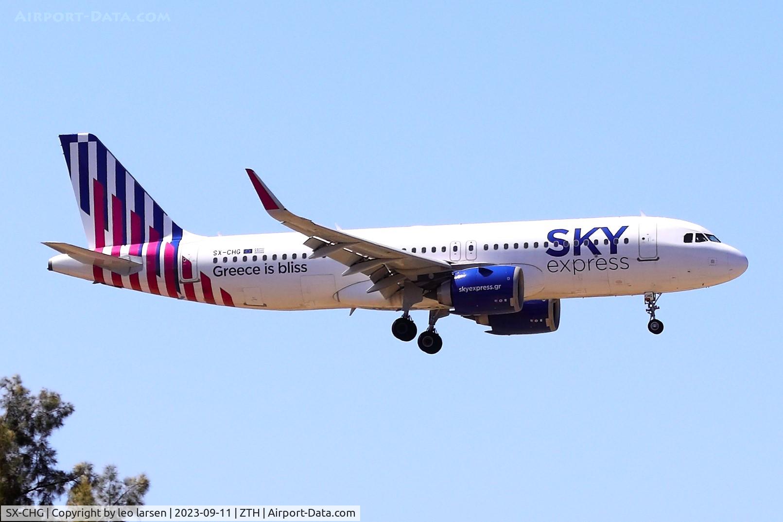 SX-CHG, 2021 Airbus A320-251N C/N 10079, ZTH 11.9.2023