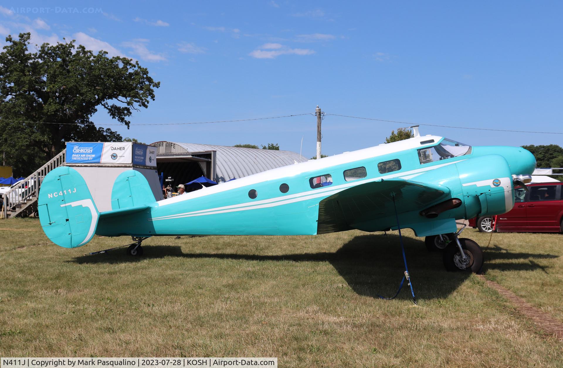 N411J, 1953 Beech D18S C/N A-967, Beech D18S