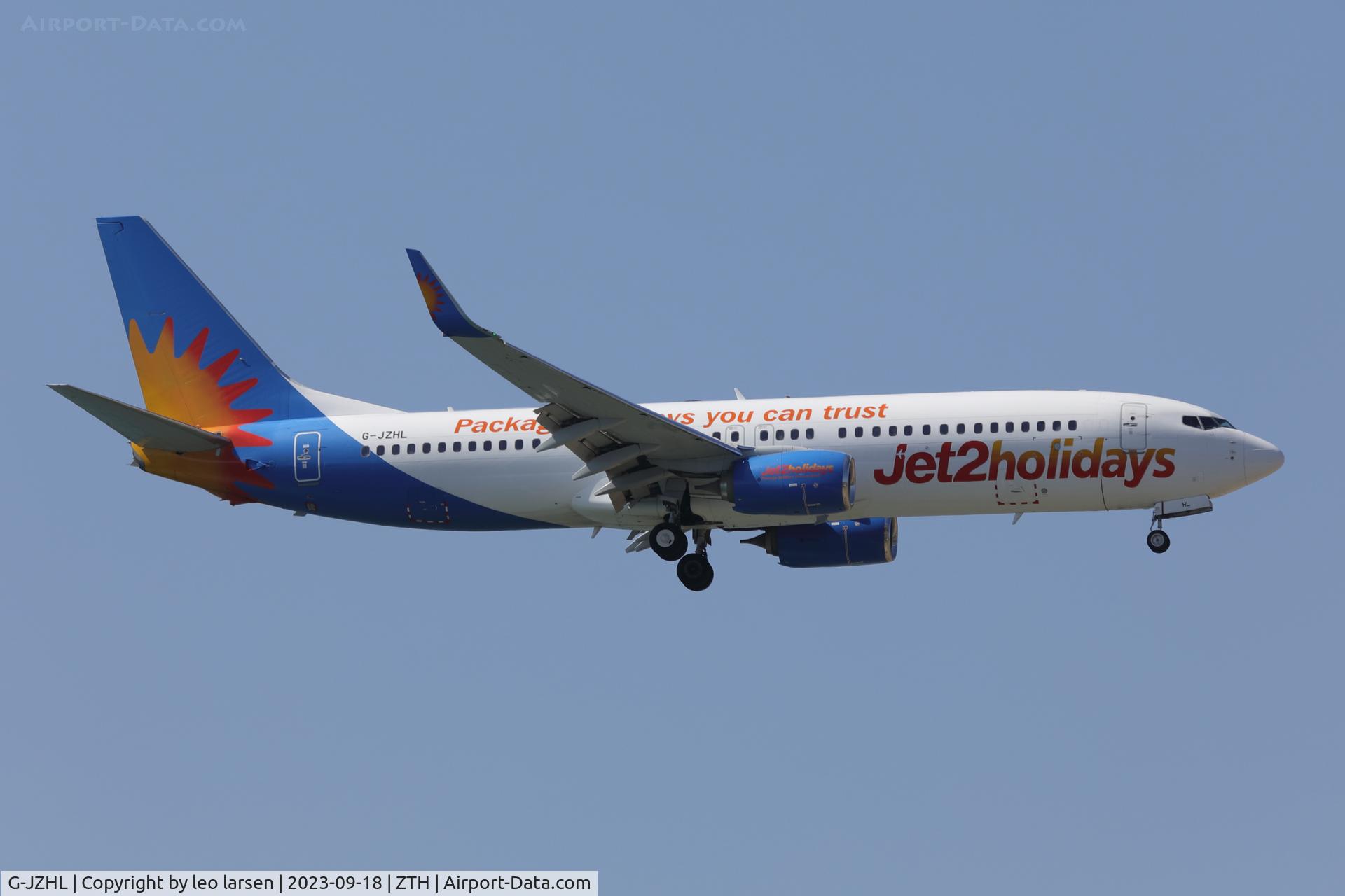 G-JZHL, 2016 Boeing 737-8MG C/N 63568, ZTH 18.9.2023