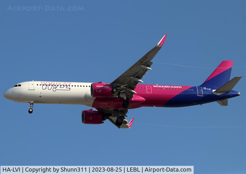 HA-LVI, 2020 Airbus A321-271NX C/N 9333, Landing rwy 24R