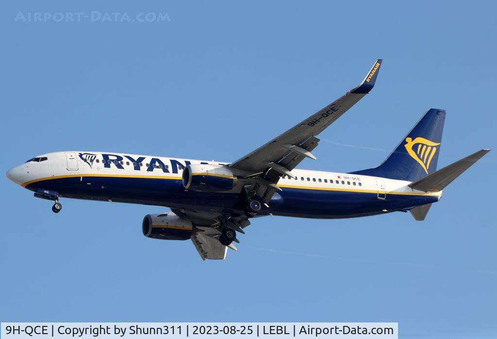9H-QCE, 2016 Boeing 737-8AS C/N 44730, Landing rwy 24R