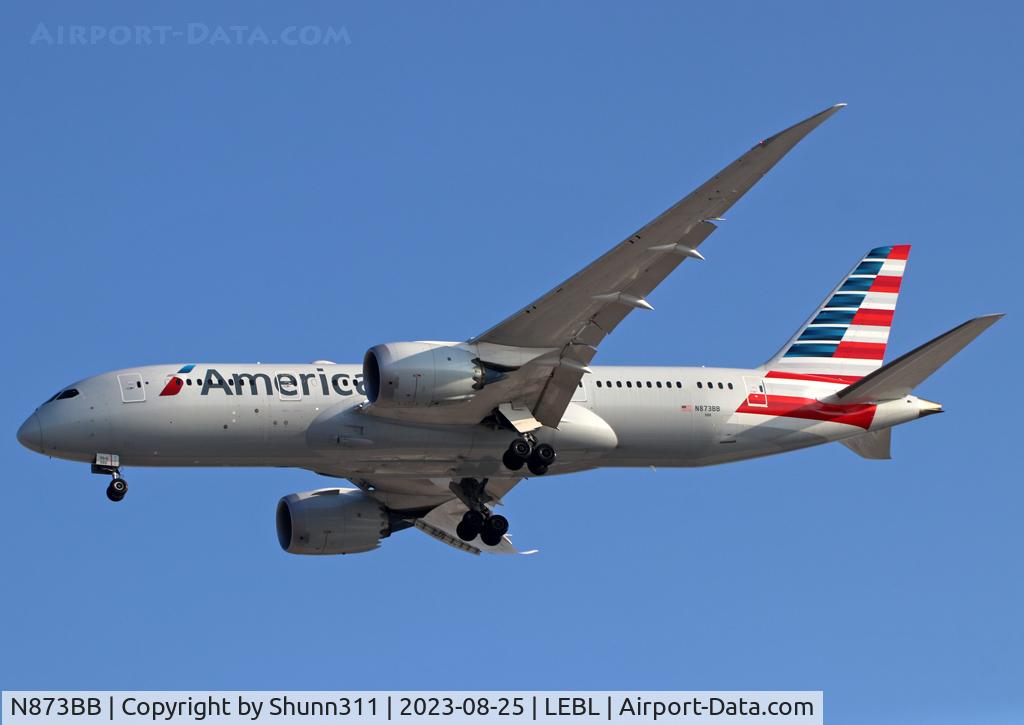 N873BB, 2020 Boeing 787-8 Dreamliner Dreamliner C/N 65993, Landing rwy 24R