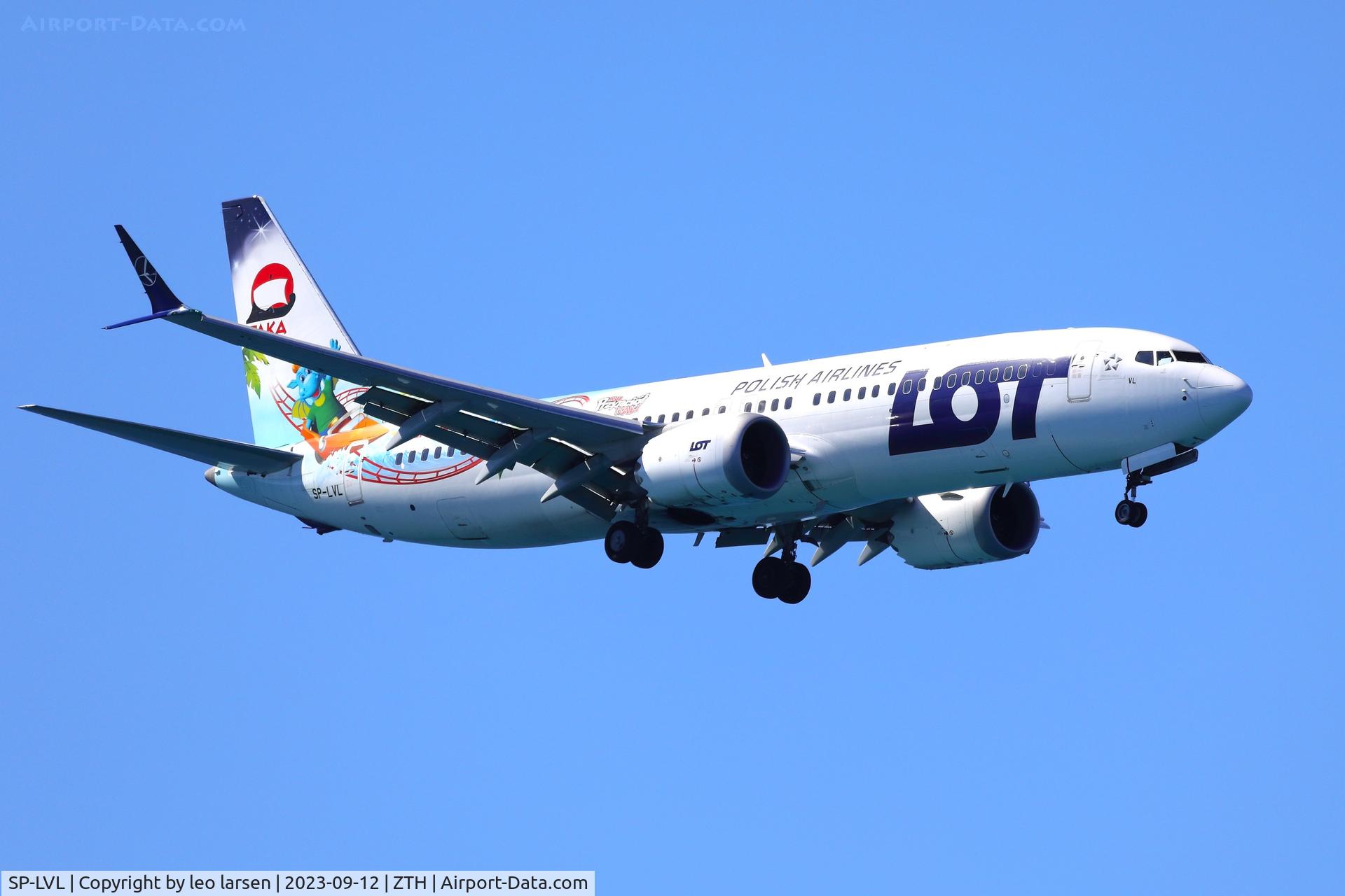 SP-LVL, 2021 Boeing 737-8 MAX C/N 43331, ZTH 12.9.2023