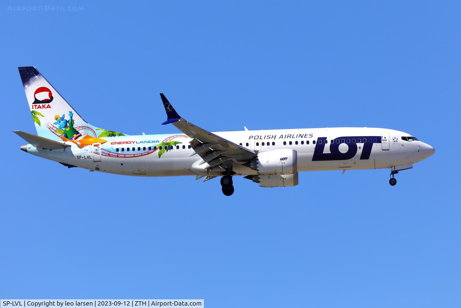 SP-LVL, 2021 Boeing 737-8 MAX C/N 43331, ZTH 12.9.2023