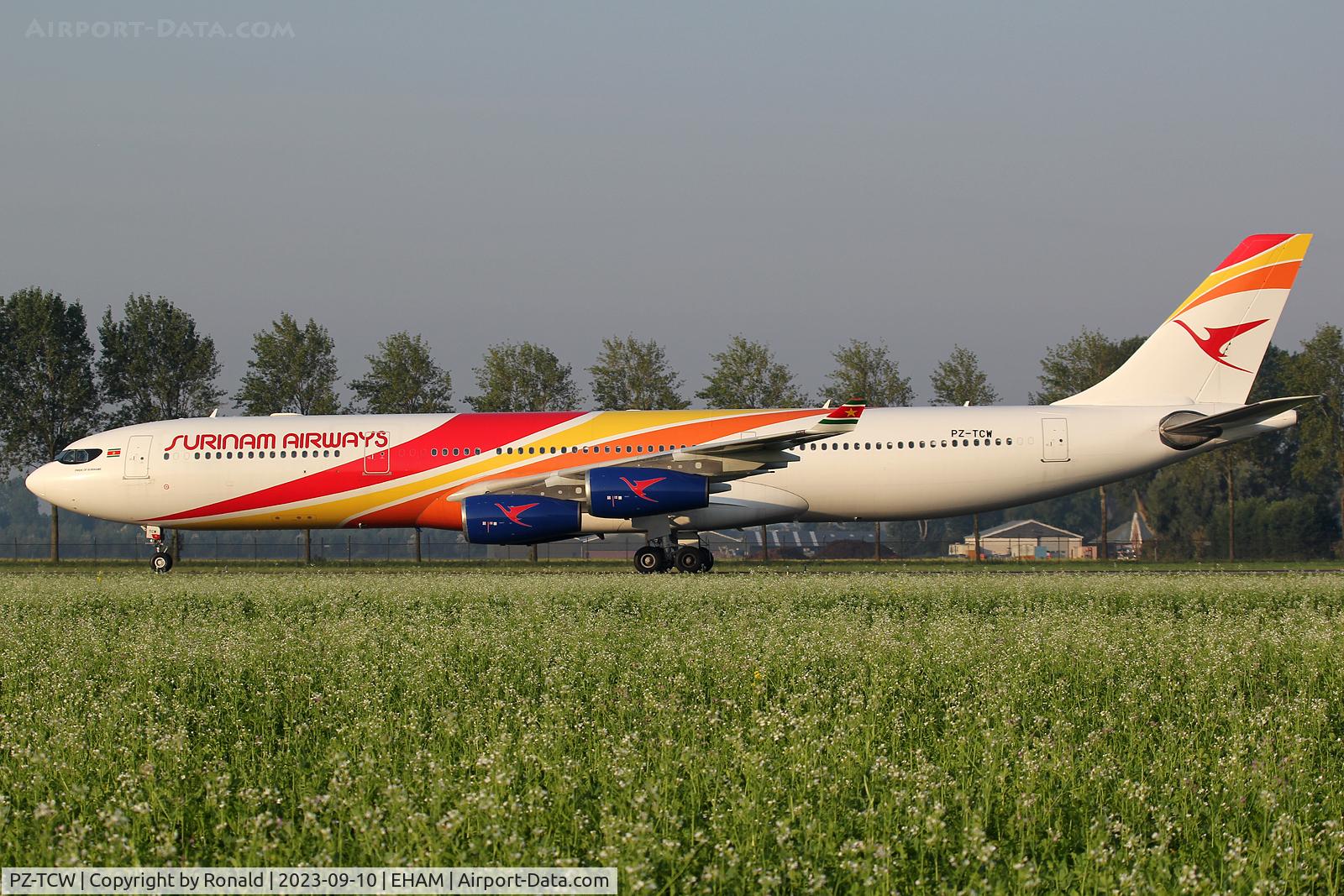 PZ-TCW, 2008 Airbus A340-313X C/N 921, at spl