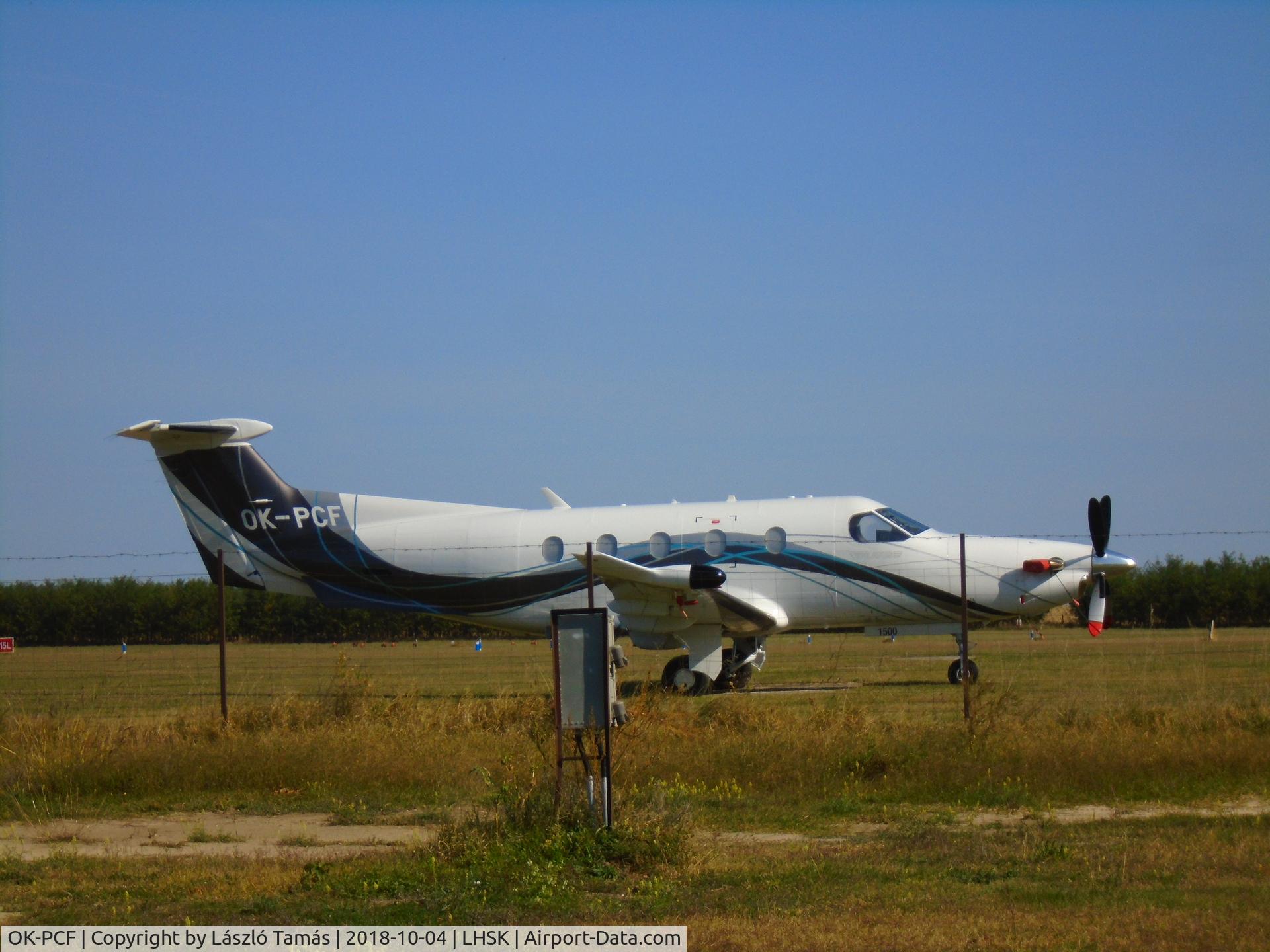OK-PCF, 2014 Pilatus PC-12/47E C/N 1500, Pilatus PC-12, Siofok-Kiliti airport (Hungary)