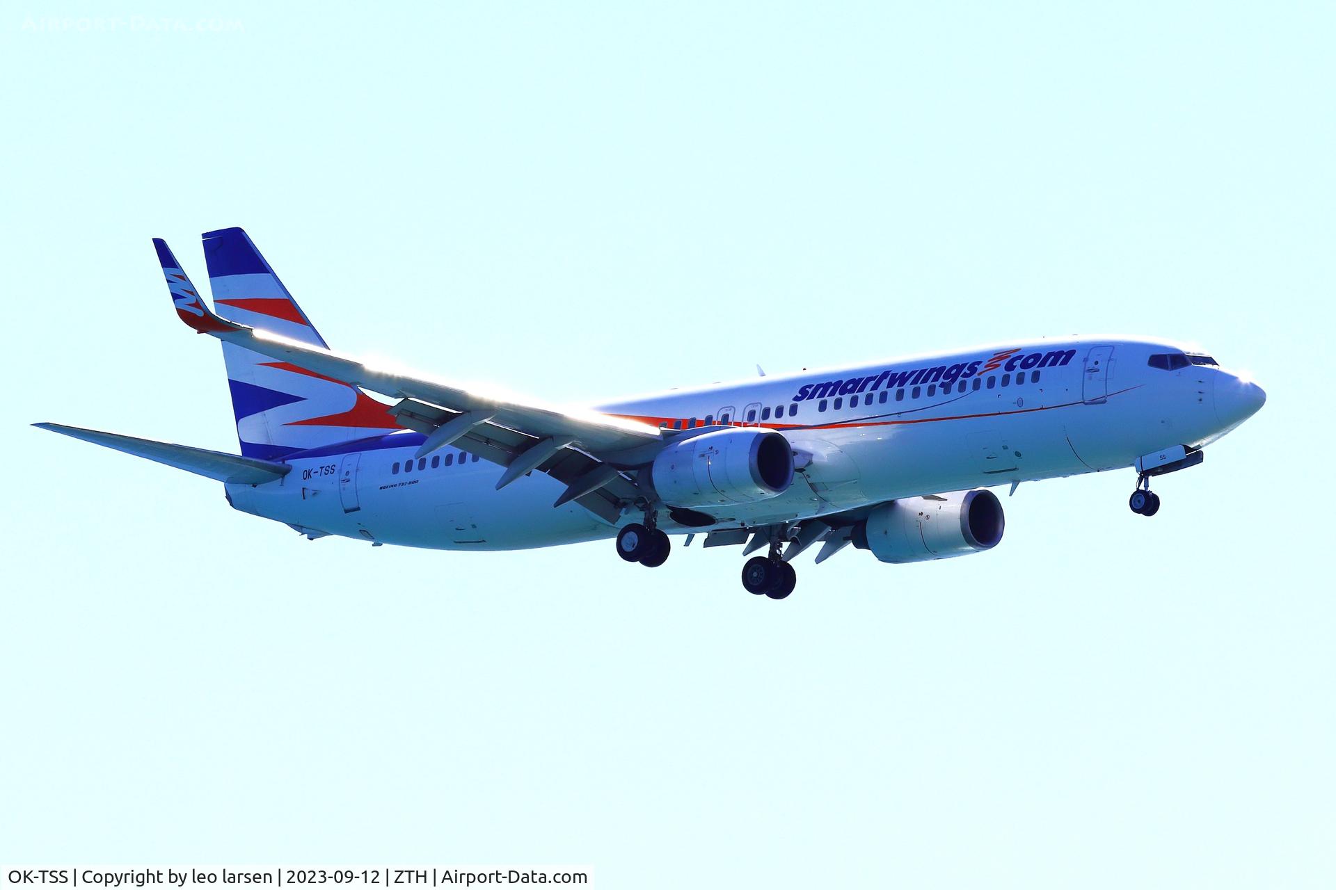 OK-TSS, 2008 Boeing 737-81M C/N 35272, ZTH 12.9.2023