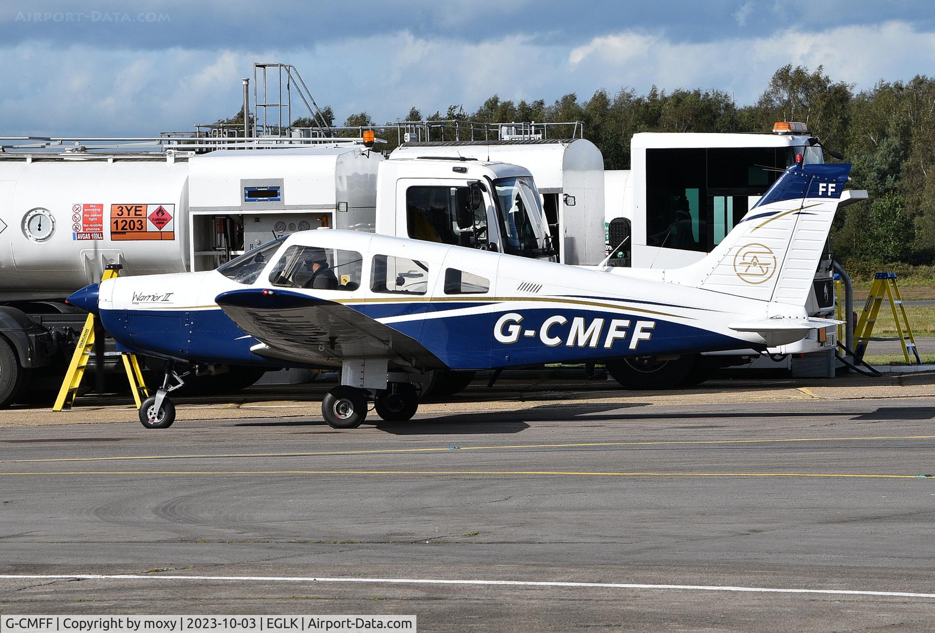 G-CMFF, 1979 Piper PA-28-161 Cherokee Warrior II C/N 28-7916269, Piper PA-28-161 Cherokee Warrior II at Blackbushe.