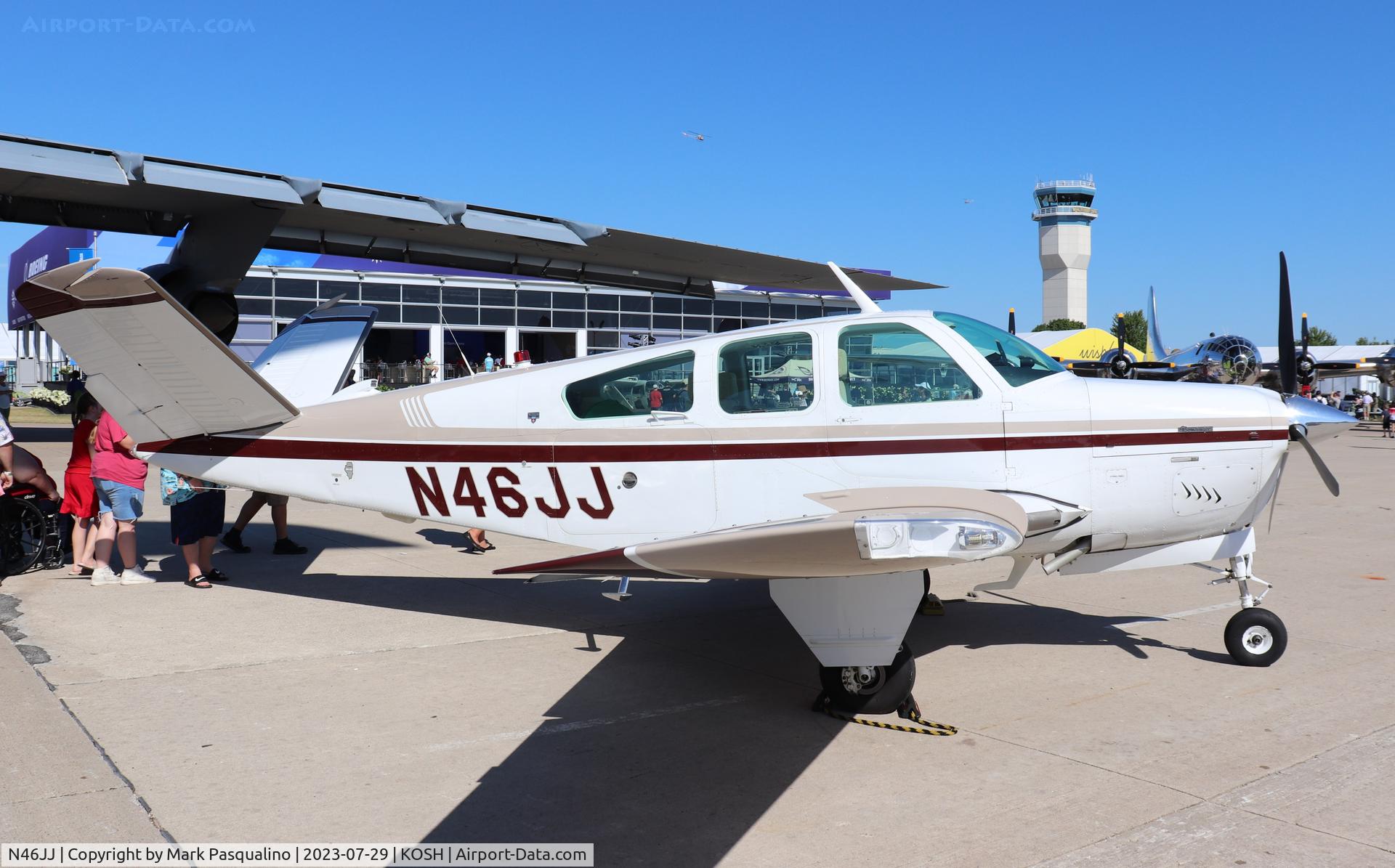 N46JJ, 1981 Beech V35B Bonanza C/N D-10375, Beech V35B
