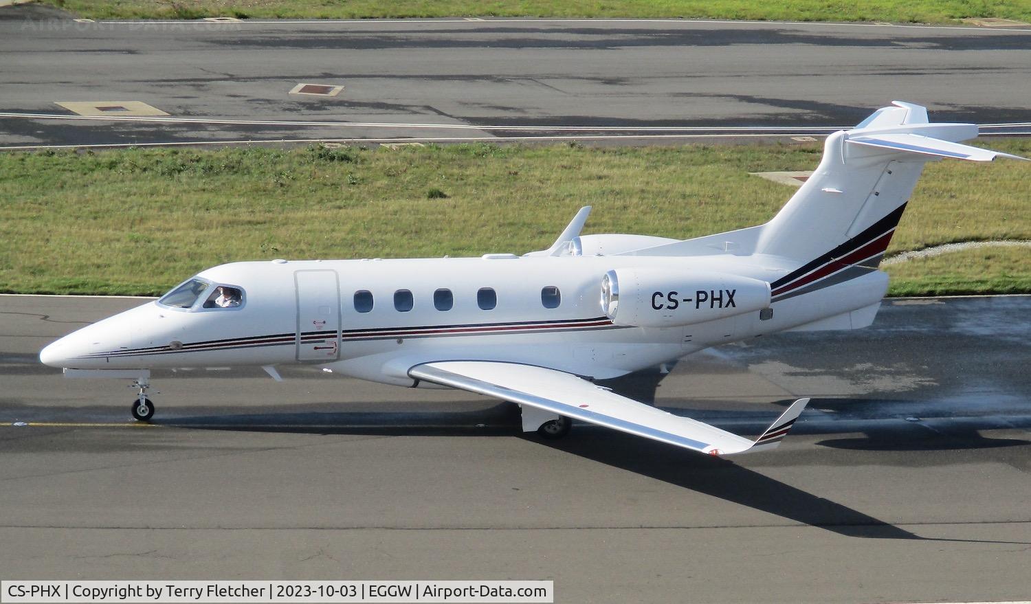CS-PHX, 2023 Embraer EMB-505 Phenom 300E C/N 50500720, At Luton Airport