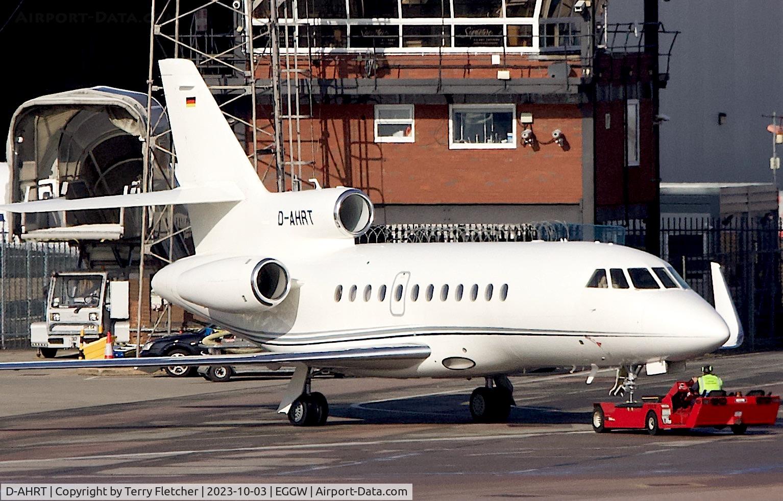 D-AHRT, 2013 Dassault Falcon 900LX C/N 266, At Luton Airport