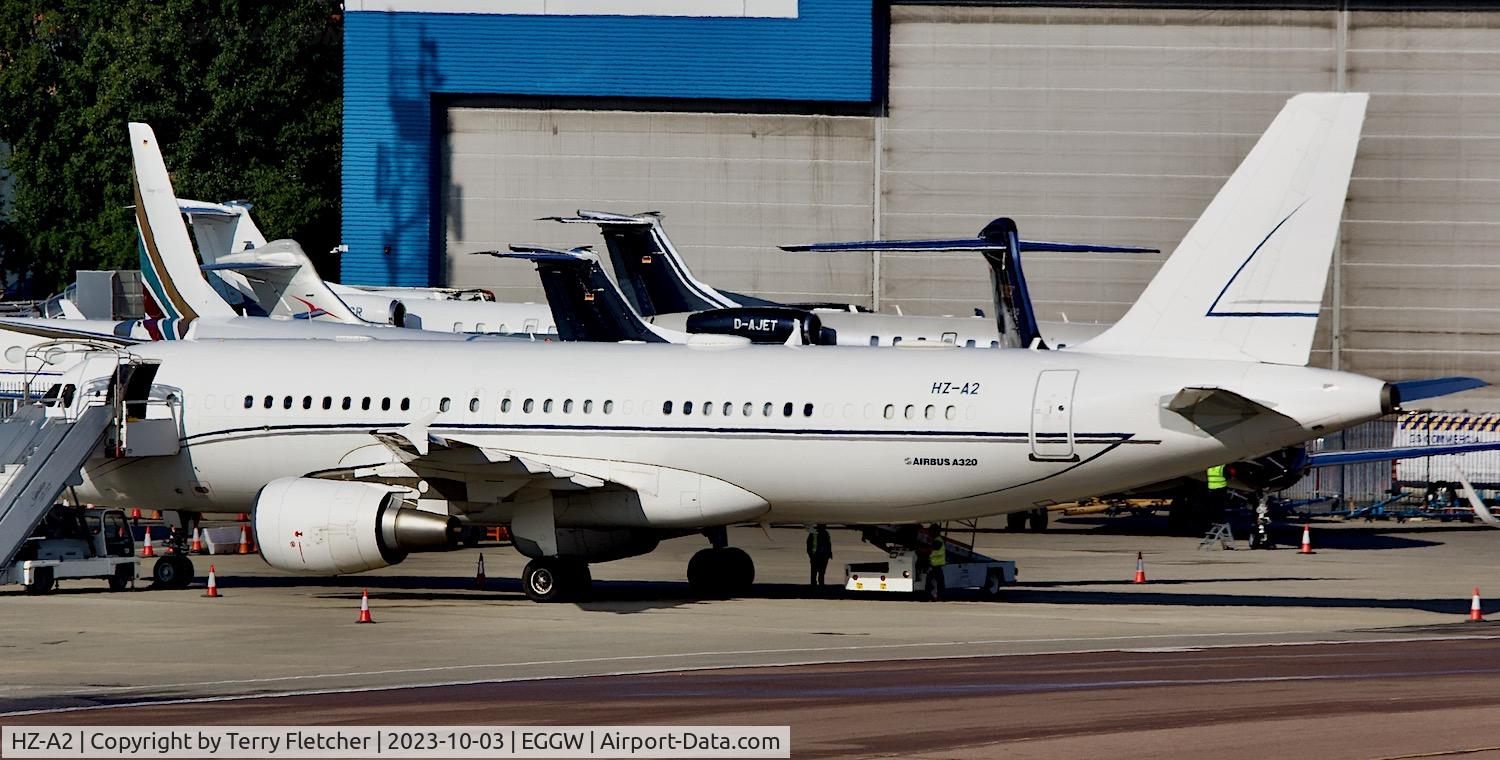 HZ-A2, 2007 Airbus A320-214 C/N 3164, At Luton Airport