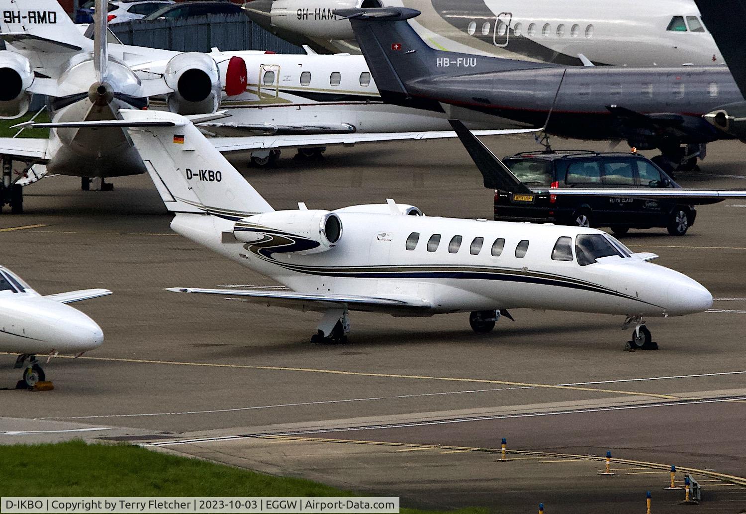 D-IKBO, 2007 Cessna 525A CitationJet CJ2+ C/N 525A-0357, At Luton Airport
