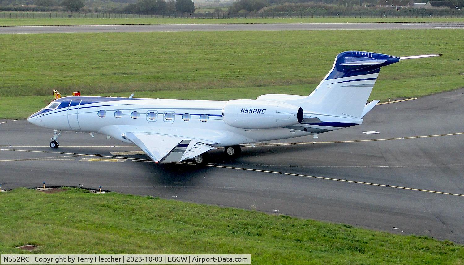 N552RC, Gulfstream Aerospace G600 C/N 73006, At Luton Airport