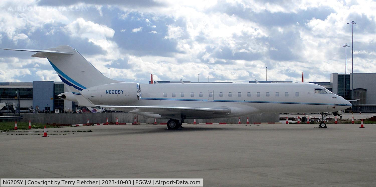 N620SY, Bombardier BD700 Global 6000 C/N 9759, At Luton Airport