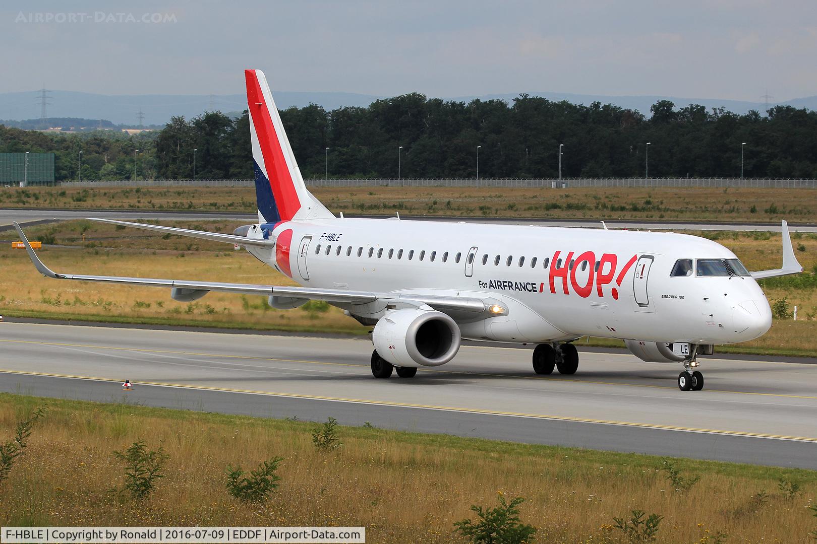 F-HBLE, 2007 Embraer 190LR (ERJ-190-100LR) C/N 19000123, at fra