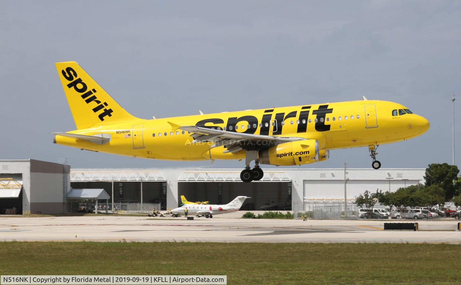 N516NK, 2006 Airbus A319-132 C/N 2704, NKS A319 zx MYR-FLL
