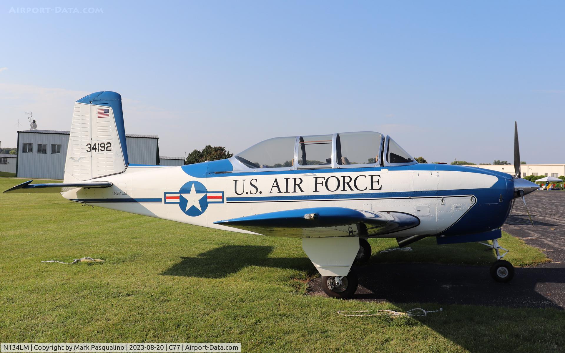 N134LM, 1955 Beech T-34A Mentor C/N G-292, Beech T-34A