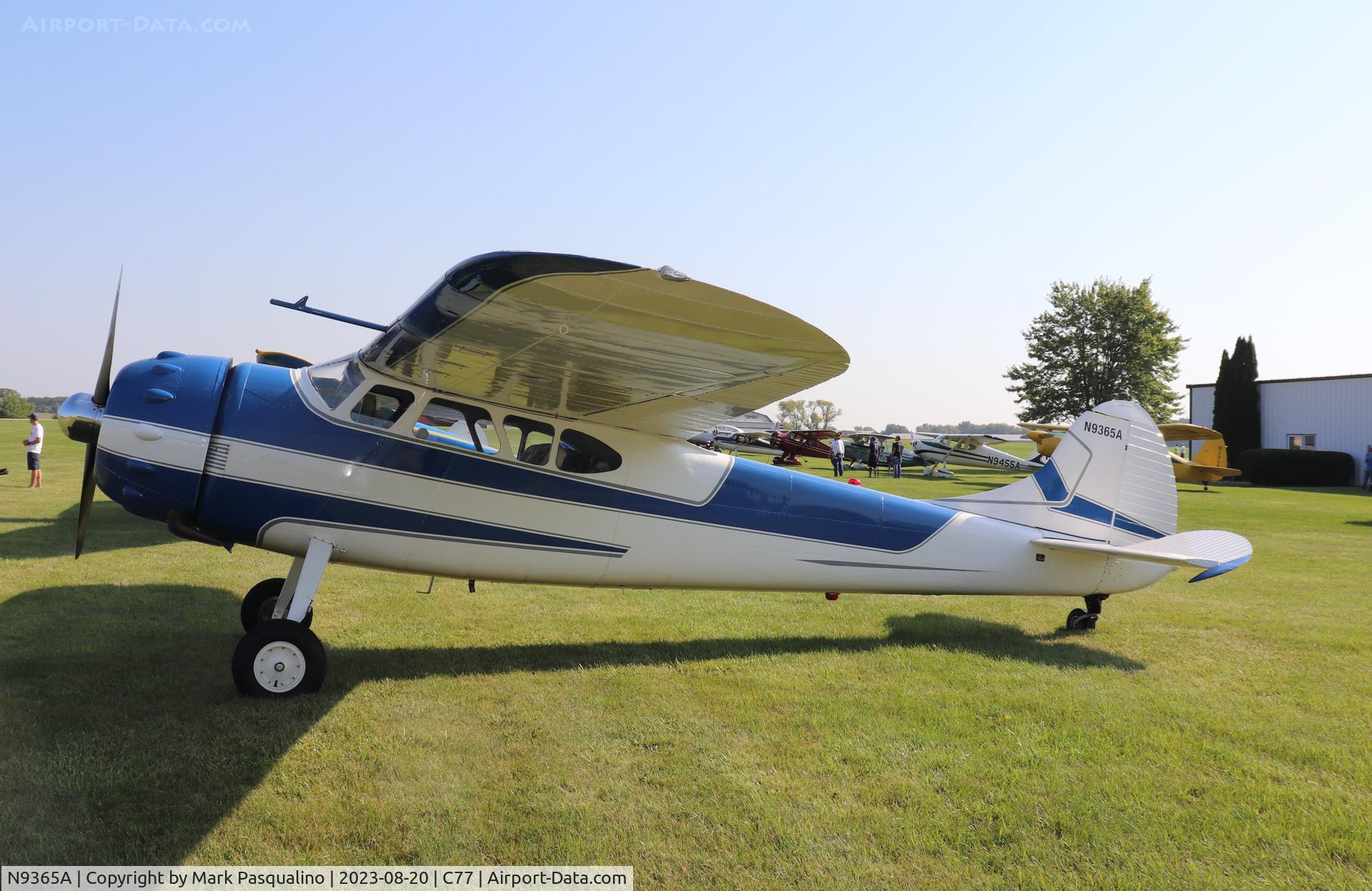 N9365A, 1949 Cessna 190 C/N 7444, Cessna 190