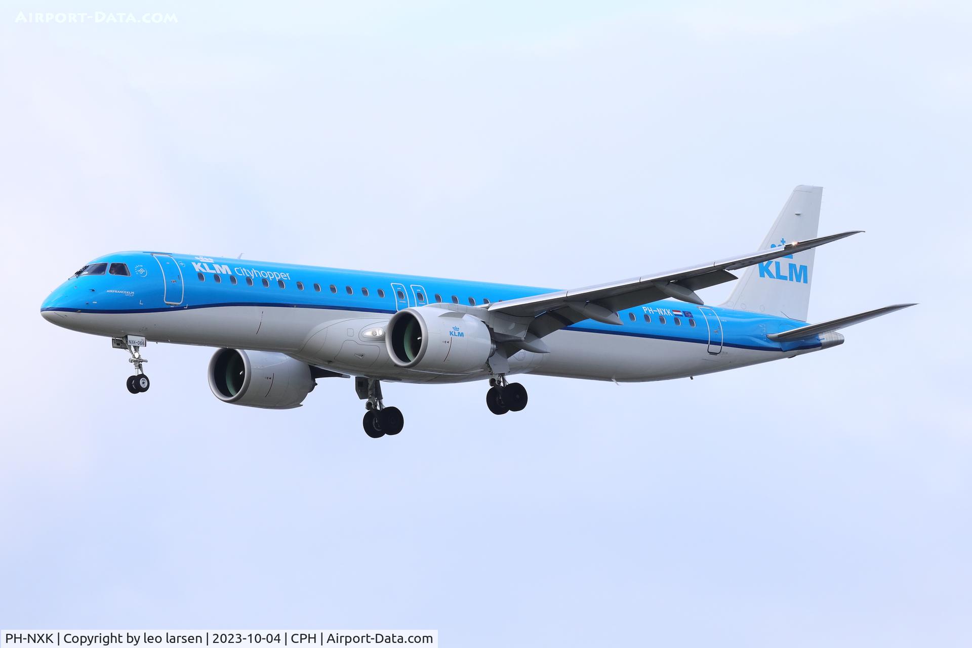 PH-NXK, 2022 Embraer E195-E2 C/N 19020066, Copenhagen 4.10.2023