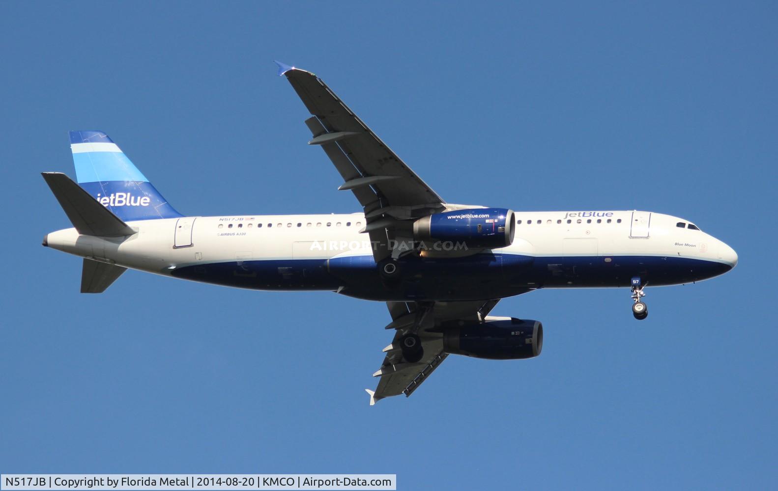 N517JB, 2000 Airbus A320-232 C/N 1327, JBU A320 zx