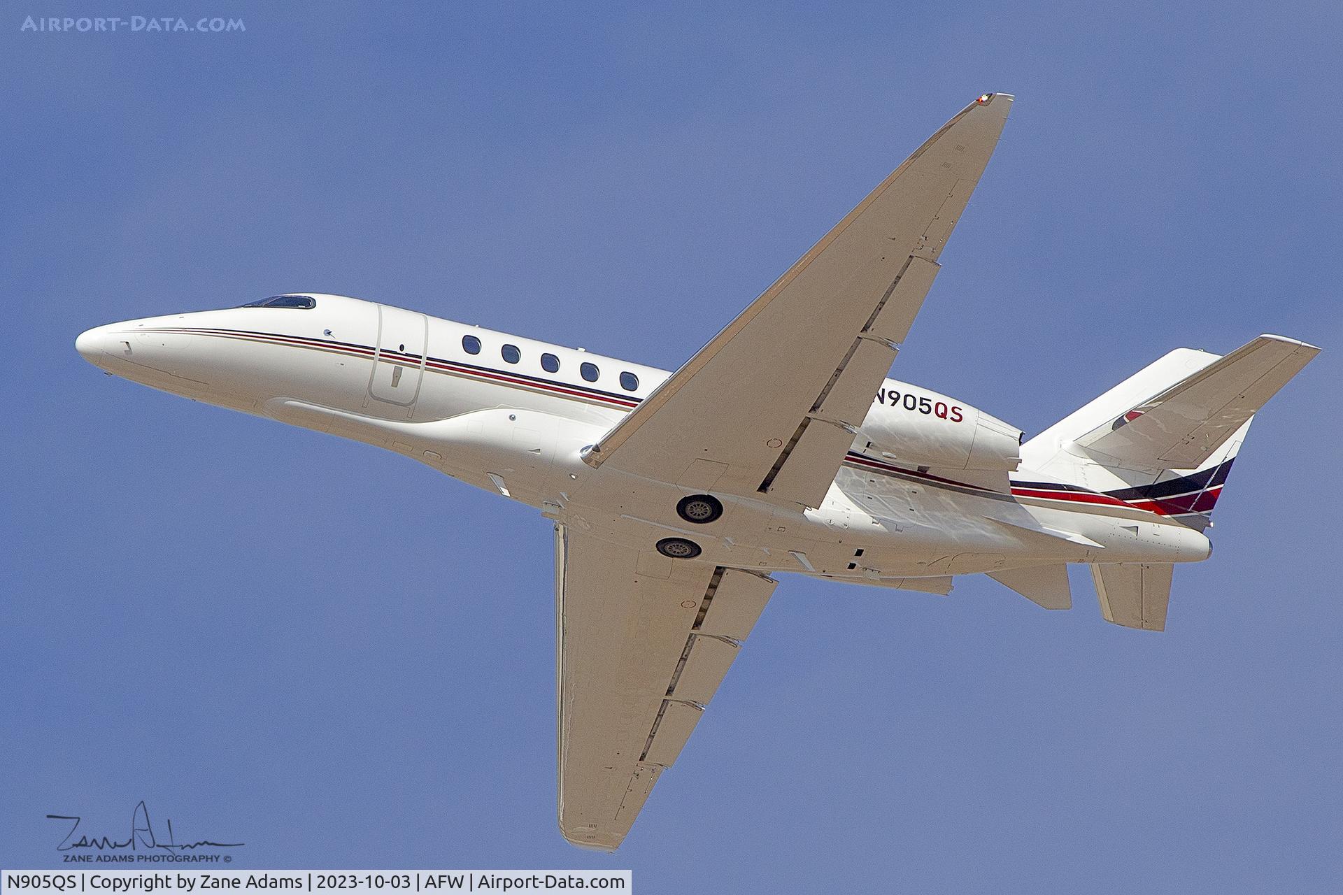 N905QS, 2000 Cessna 750 Citation X C/N 750-0105, Departing Perot Field, Fort Worth, TX