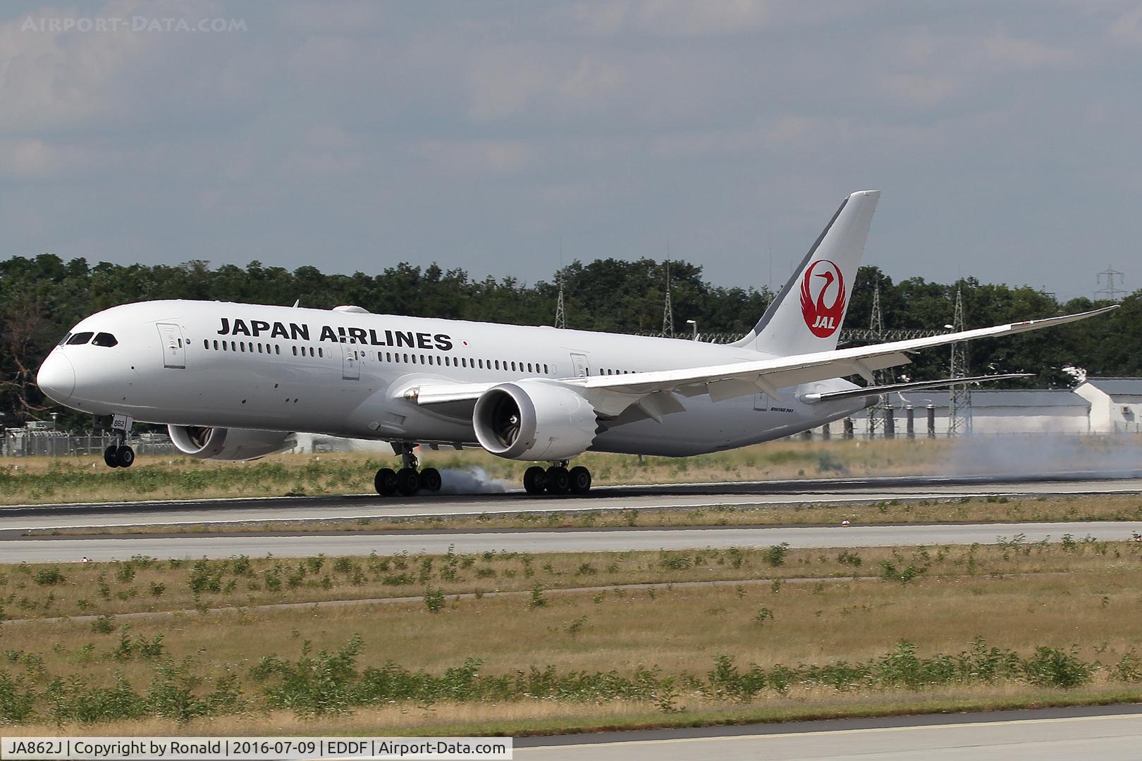 JA862J, 2015 Boeing 787-9 Dreamliner Dreamliner C/N 34841, at fra