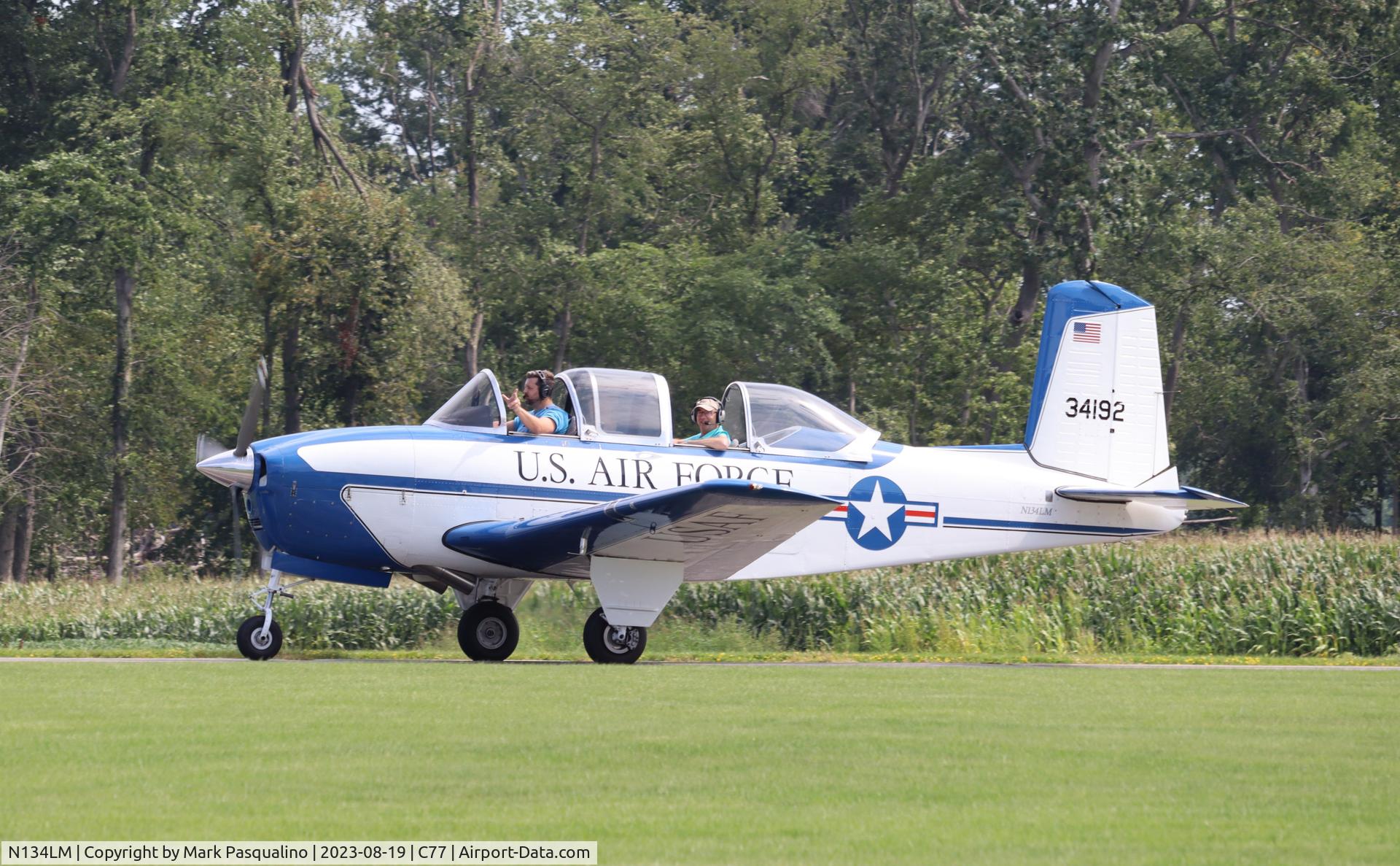 N134LM, 1955 Beech T-34A Mentor C/N G-292, Beech T-34A