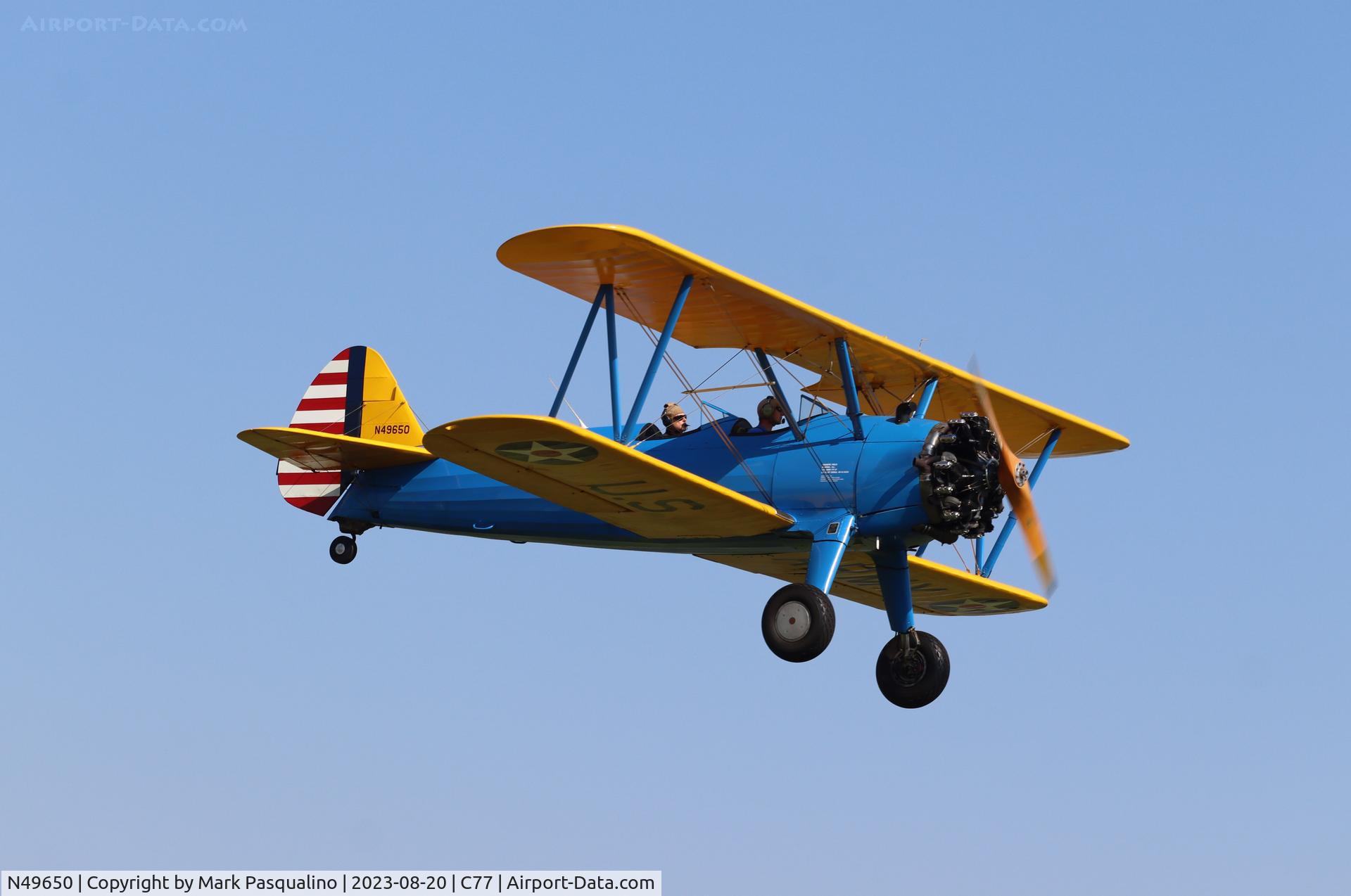 N49650, 1942 Boeing A75N1(PT17) C/N 75-4401, Stearman