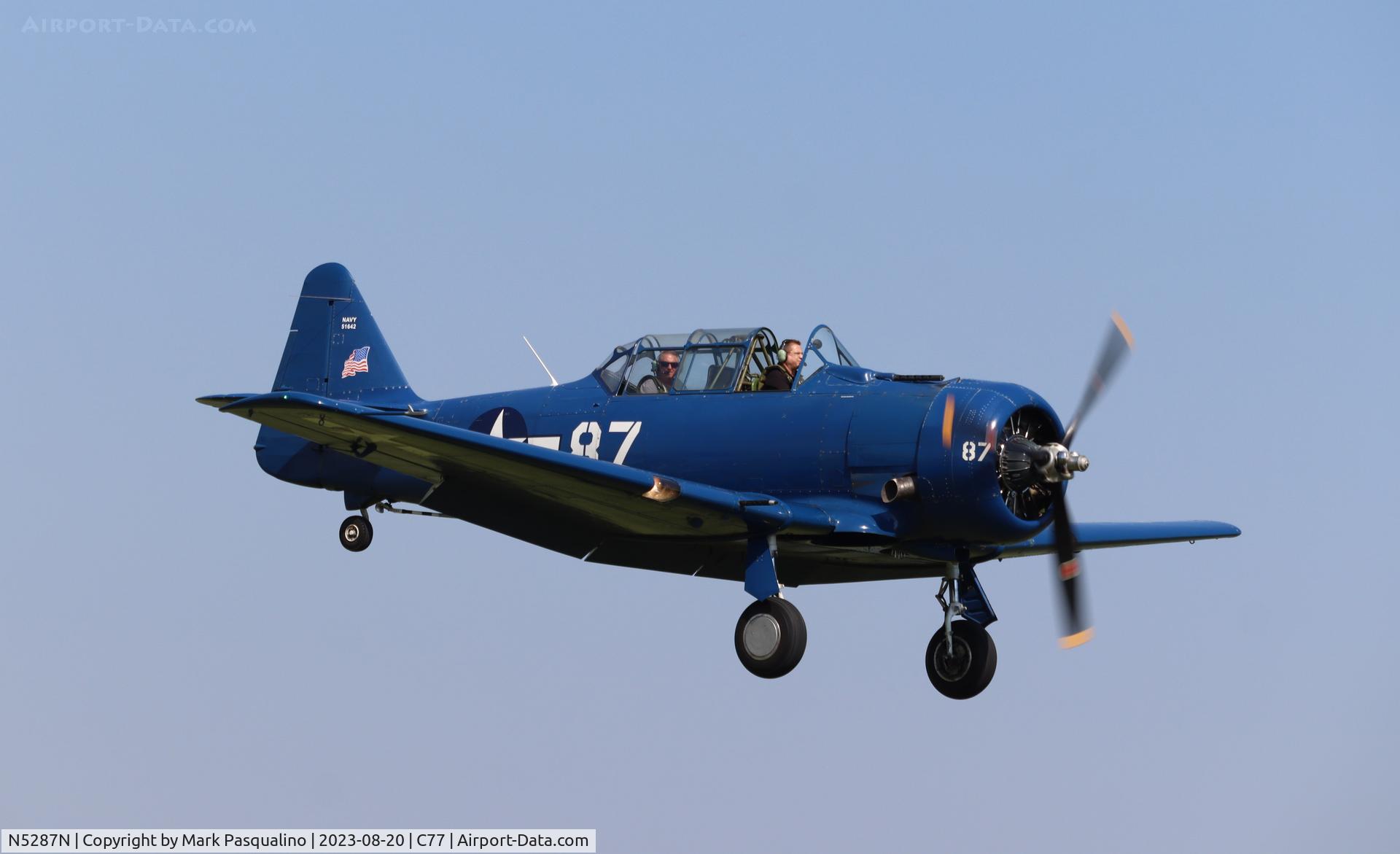 N5287N, 1942 North American SNJ-4 Texan C/N 88-9551, North American SNJ-4
