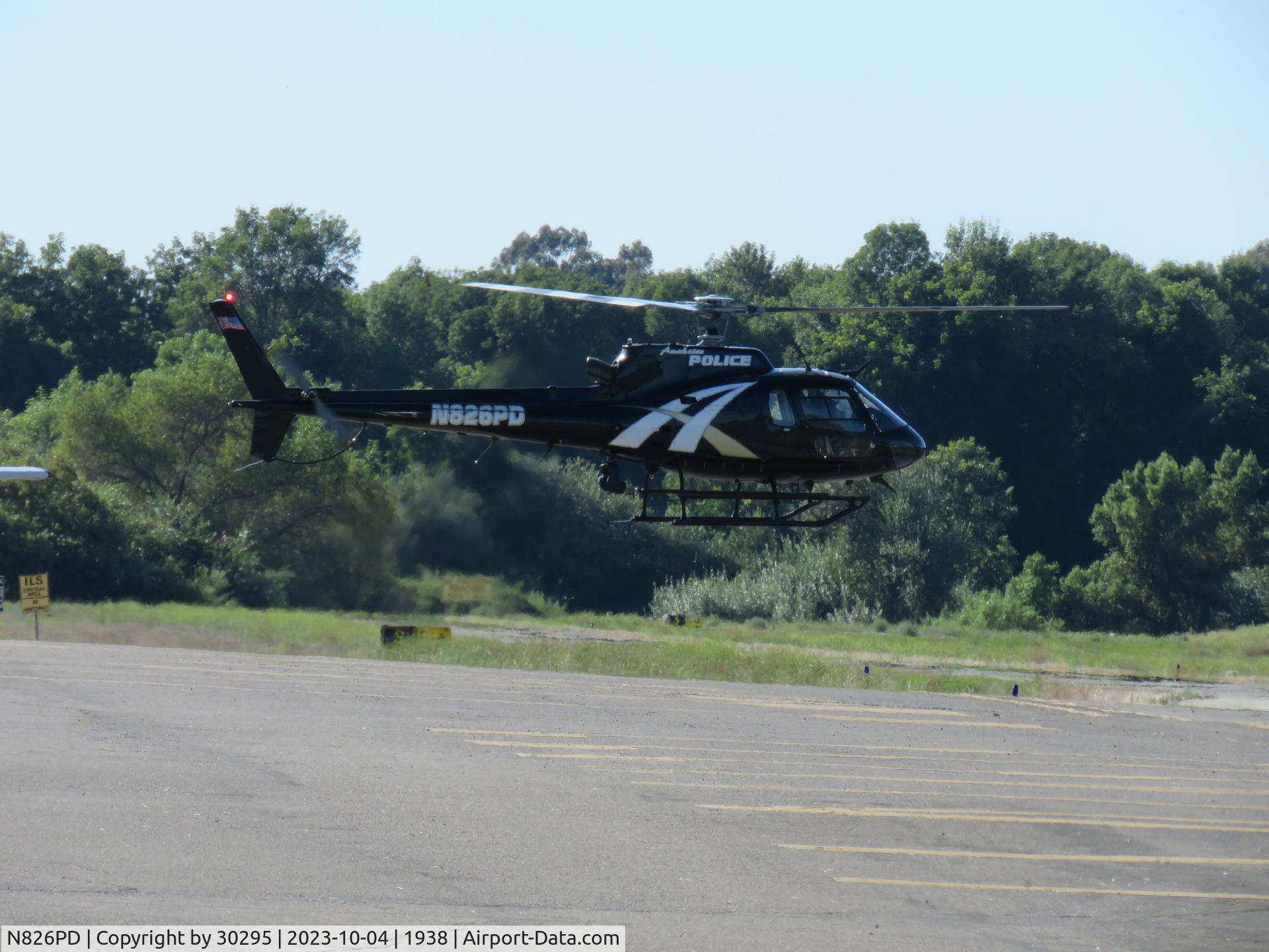 N826PD, 2006 Eurocopter AS-350B-2 Ecureuil C/N 4191, Lifting off