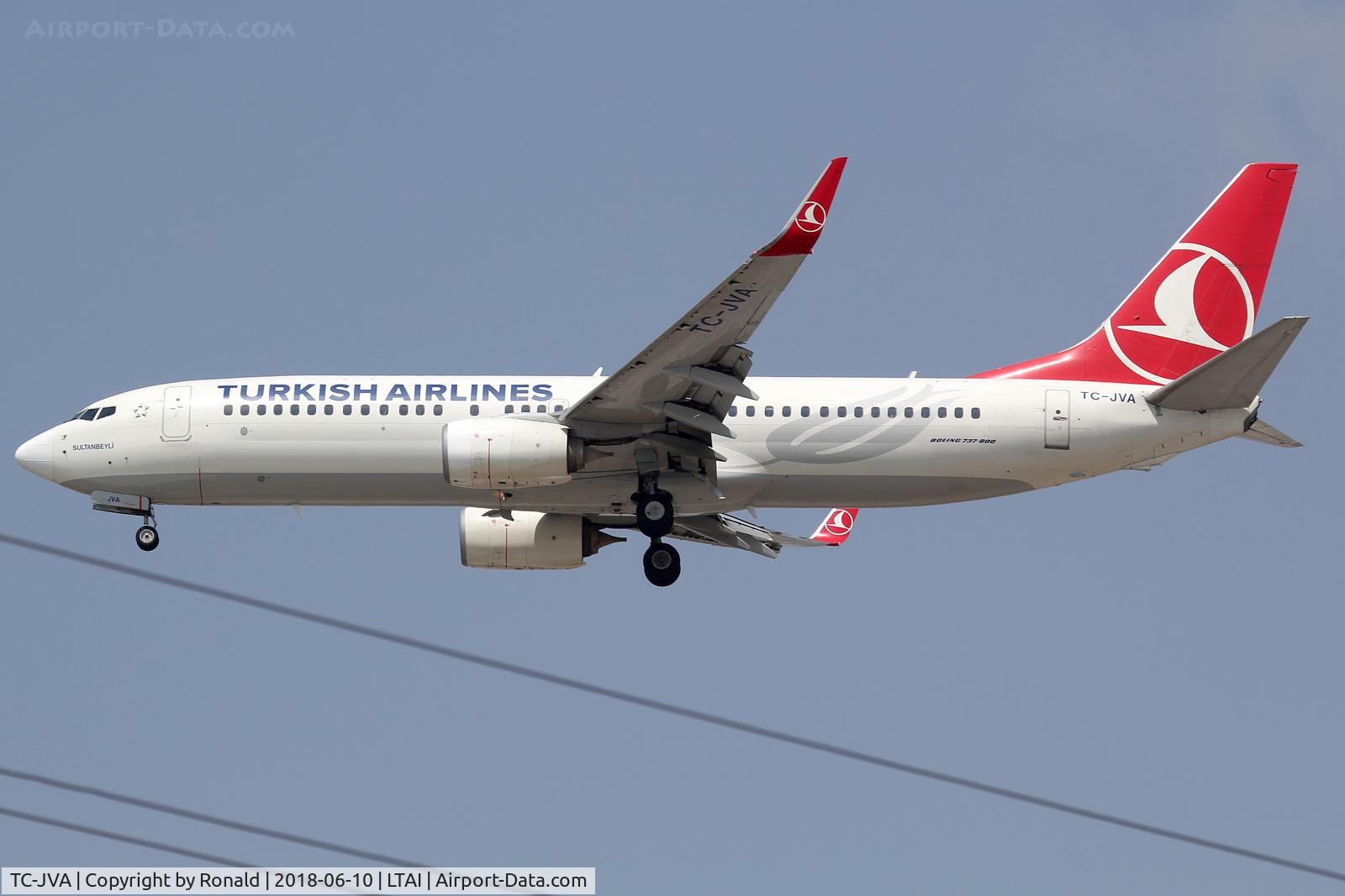 TC-JVA, 2014 Boeing 737-8F2 C/N 40988, at ayt