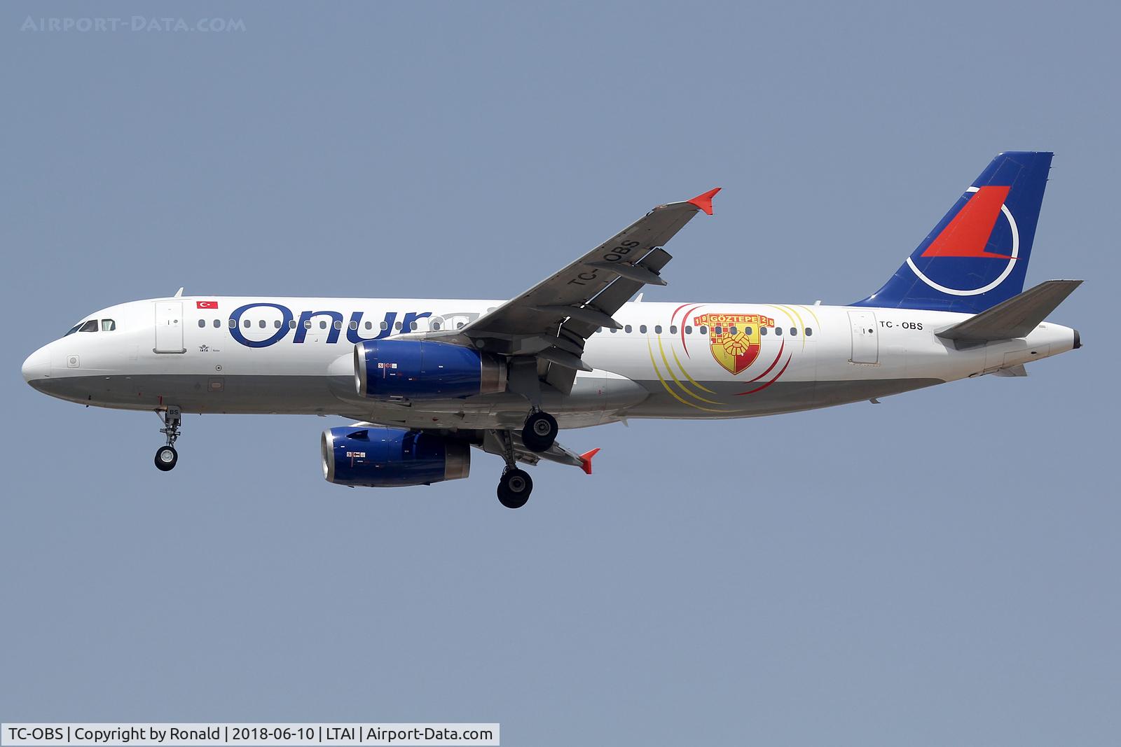 TC-OBS, 1997 Airbus A320-232 C/N 543, at ayt