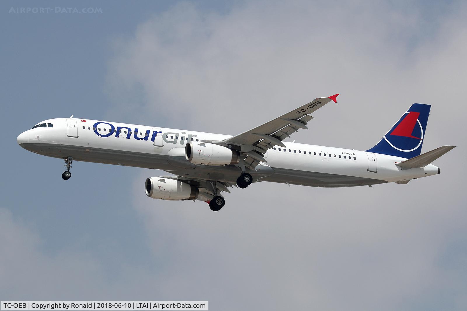 TC-OEB, 1999 Airbus A321-231 C/N 968, at ayt