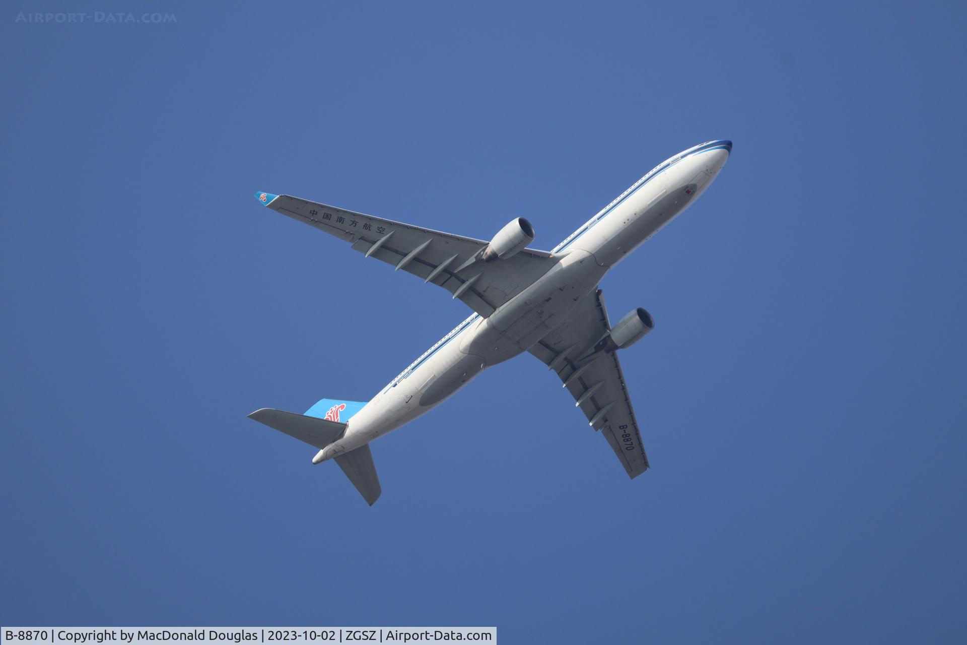 B-8870, 2017 Airbus A330-323 C/N 1776, SZX/ZGSZ