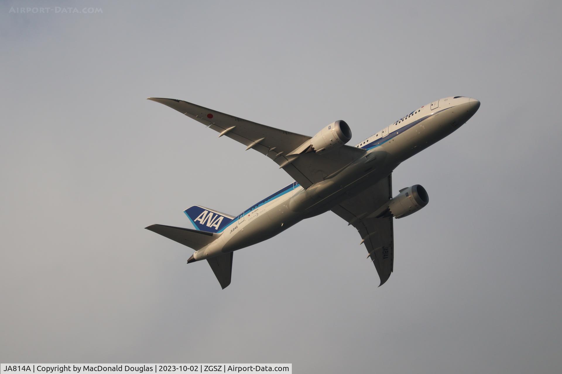 JA814A, 2012 Boeing 787-8 Dreamliner C/N 34493, SZX/ZGSZ