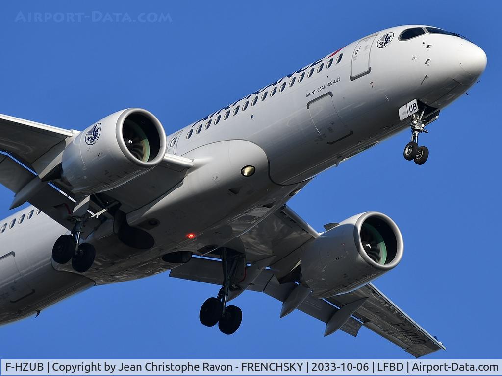 F-HZUB, 2021 Airbus A220-300 C/N 55139, Air France AF7436 / AFR37AT from Paris  CDG