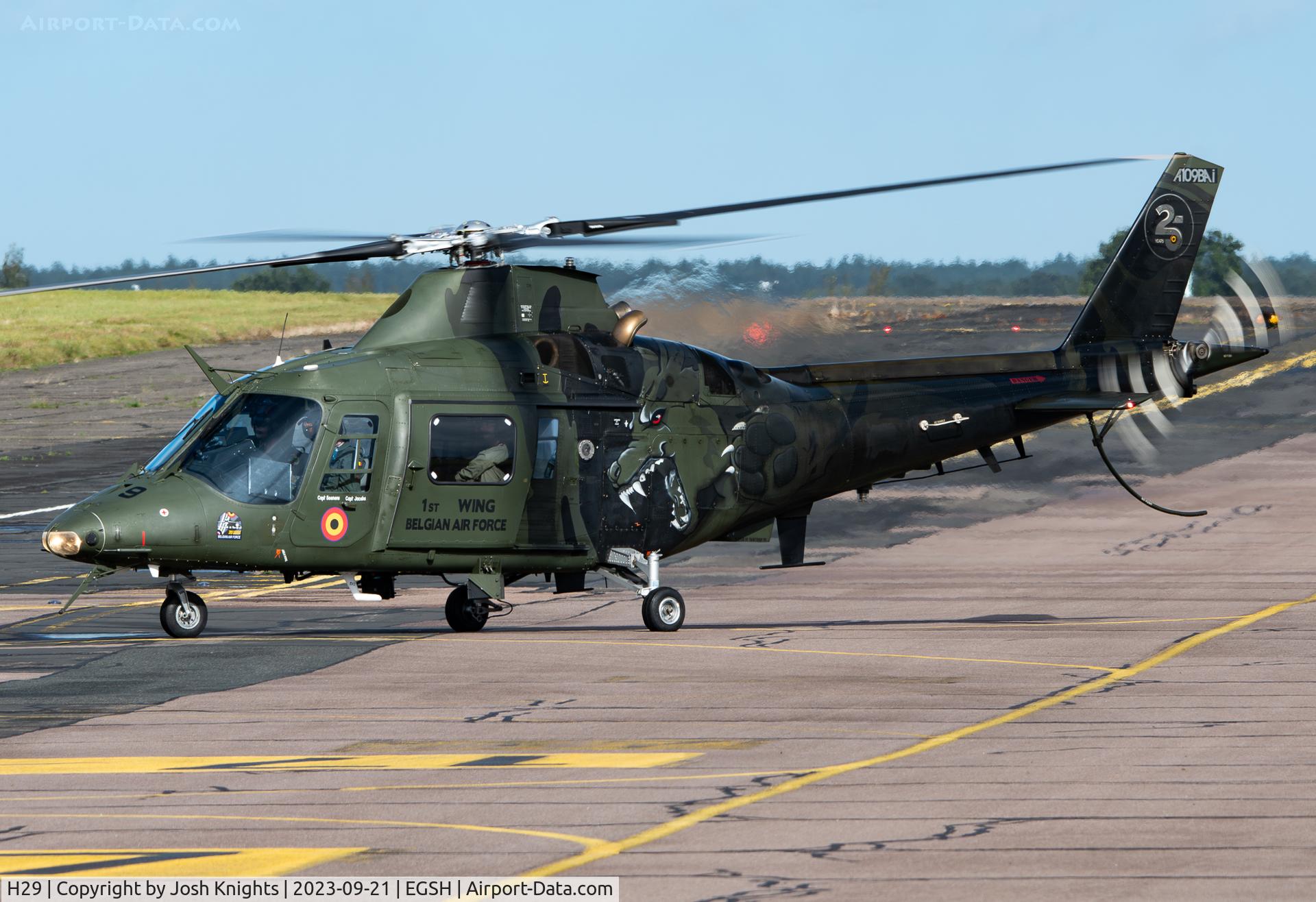 H29, Agusta A-109BA C/N 0329, Arriving At Norwich.