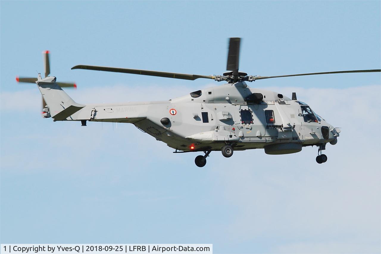 1, NHI NH-90 NFH Caiman C/N 1018/NFRS001, NHI NH-90 NFH Caiman, Landing rwy 07R, Brest-Bretagne airport (LFRB-BES)